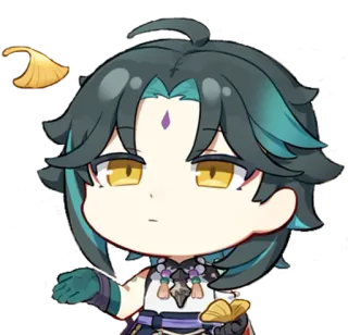 🍂 79162840 Xiao Genshin Impact Anime, Jogo, Genshin Impact, Chibi telegram sticker