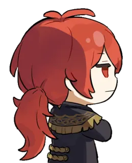 😐 d0fe5c03 Diluc Genshin Impact Anime, Video game, Cabelo ruivo, Chibi telegram sticker