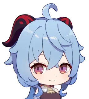 🙂 d4992777 Ganyu Genshin Impact Anime, Garota, Fofa, Chibi, Jogo, Genshin Impact telegram sticker
