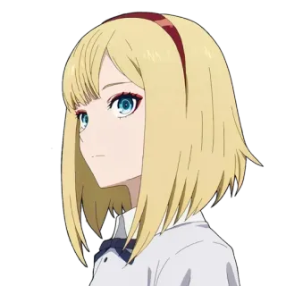 🤔 048648a0 Anime, Blond, Meisje, Personage whatsapp sticker