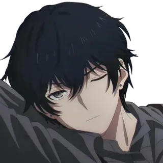 😪 5d8c8315 Anime, Jongen, Personage, Oorbellen, Donker haar whatsapp sticker