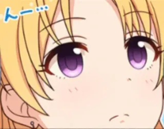 🤔 1177e9e4 んー... Anime, Fille, Mignon, Expression, Visage whatsapp sticker