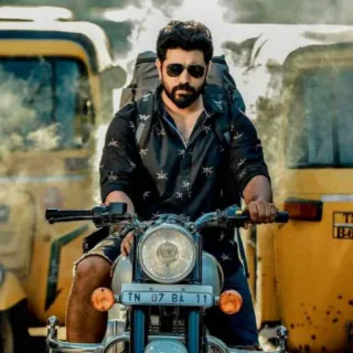 😎 6b69449f man, motorcycle, travel, adventure, transportation telegram sticker