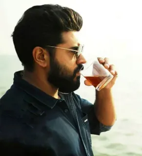 😎 ca999e45 drink, man, sunglasses, casual, beverage telegram sticker