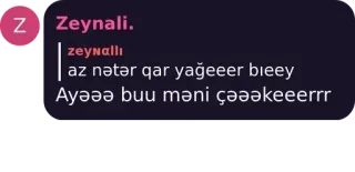 💜 7d41a1ae Zeynallı az nətər qar yağeeer bieey Ayəəə buu məni çəəəkeeeerrr telegram sticker