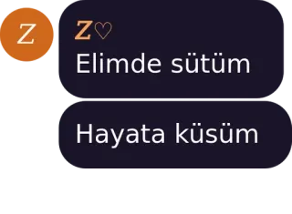 💜 8e3d7cd9 Elimde sütüm
Hayata küsüm telegram sticker
