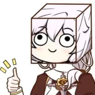 👍 04bc44a1 Anime, Würfel, Daumen hoch, Süß, Charakter telegram sticker