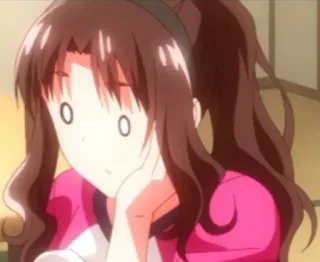 😶 04c91e51 Anime, Mädchen, überrascht, niedlich, Cartoon telegram sticker