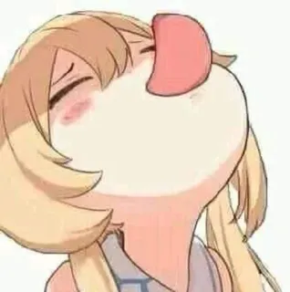 😋 2572f4ff Anime, Cartoon, Süß, Lustig, Ausdruck, Mund, Mädchen telegram sticker