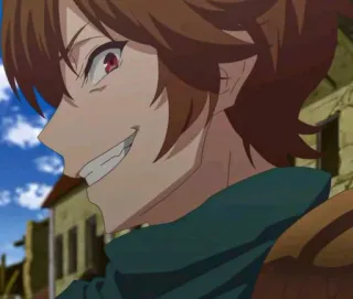 😈 9618de48 Anime, Männlich, Grinsen, Böse, Fantasy telegram sticker