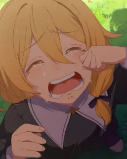 😭 b86c57f5 weinend, Anime, traurig, tränenreich, Mädchen telegram sticker