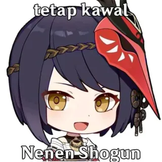 😀 e6a744ba Kujou Sara Genshin Impact tetap kawal
Nenen Shogun genshin, kujou sara, anime, kawaii telegram sticker