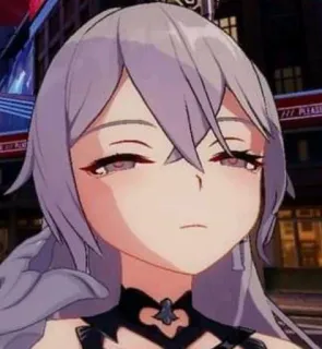 😒 e9f4f050 Anime, Weiblich, Charakter, Graue Haare, Gelangweilt, Ausdruckslos telegram sticker