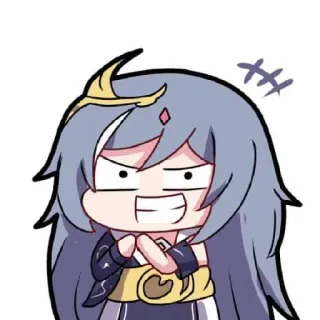 😁 ed97f2f0 Anime, Chibi, Ausdruck, Charakter, Cartoon telegram sticker