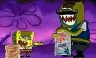 😈 efbec6b7 HAMAS BULOG spongebob, meme, lustig, cartoon telegram sticker