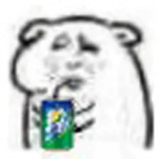 😀 43e064c5 drinking, soda, sprite, cartoon, hamster whatsapp sticker