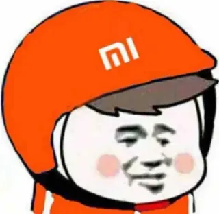 😛 a612a376 mi, xiaomi, helmet, delivery, courier whatsapp sticker