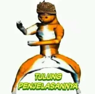 🤔 c3ea6ef2 TULUNG PENJELASANNYA cat, animal, dancing, indonesian whatsapp sticker