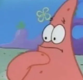 🤨 777c5e9f Patrick Star Spongebob Squarepants Cartoon, Patrick, Stern, Spongebob, Denken telegram sticker