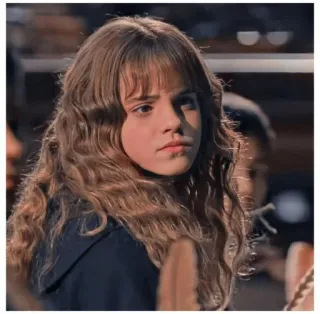 🦋 4b9ed241 Hermione Granger Harry Potter 赫敏, 格兰杰, 哈利波特, 艾玛·沃森, 魔法 whatsapp sticker