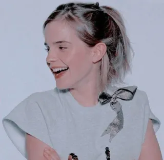 🦋 83896541 Emma Watson 女演员, 女性, 名人, 肖像, 微笑 whatsapp sticker