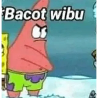 😒 430ba0c4 Patrick Star Spongebob Squarepants Bacot wibu Cartone animato, Patrick, Spongebob, Anime, Stella marina, Arrabbiato whatsapp sticker