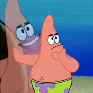 🗿 5d3e421f Patrick Star Spongebob Squarepants patrick, stella, spongebob, cartoni animati, pensieroso whatsapp sticker