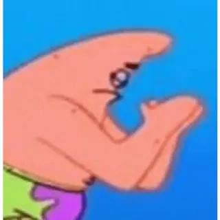 🗿 c6609f61 Patrick Star spongebob, cartoni animati, rosa, mare whatsapp sticker