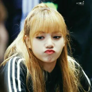 🖤 25aac170 Lisa kpop, cantante, donna, persona, capelli biondi telegram sticker