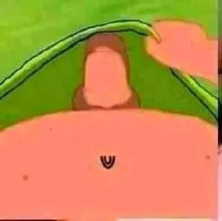 🤔 a5726271 Patrick Star SpongeBob SquarePants cartoon, Nickelodeon, zeester, roze, Patrick telegram sticker