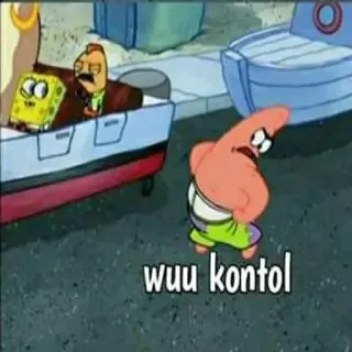 😳 bc6c1965 Patrick Star Spongebob Squarepants wuu kontol Cartoon, Spongebob, Patrick Ster, Meme, Aanstootgevend telegram sticker