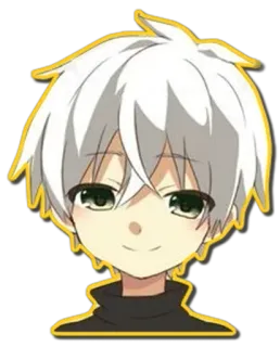 🙂 f508a98b Anime, Jongen, Kawaii, Manga, Schattig telegram sticker