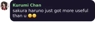 🌀 2ce815a6 sakura haruno just got more useful than u 🙄🙄 애니메이션, 만화, 사쿠라, 나루토, 모욕 telegram sticker