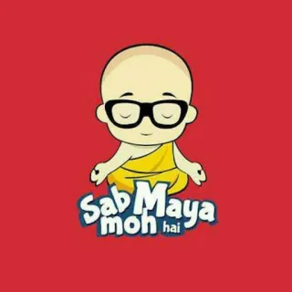 🌀 5fe51f06 Sab Maya Moh Hai 만화, 승려, 안경, 요가, 명상 telegram sticker