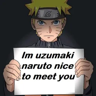 🌀 8bf011aa Naruto Im uzumaki naruto nice to meet you 애니메이션, 캐릭터, 나루토, 우즈마키 telegram sticker