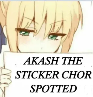 🌀 ba04fa19 AKASH THE
STICKER CHOR
SPOTTED 애니메이션, 소녀, 밈, 스티커 telegram sticker