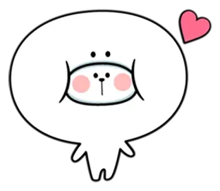 😊 30daa03b schattig, hart, dier, kawaii, liefde, sticker telegram sticker