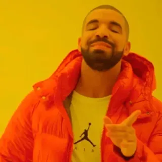 😏 2505fca3 Drake rapper, Drake, meme, música, aprovação telegram sticker