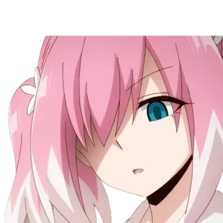 👿 35f8a83a アニメ, 女の子, ピンク髪, 青い目, 可愛い telegram sticker