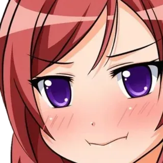 😳 7109f442 アニメ, マンガ, 女の子, 可愛い, 表情 telegram sticker