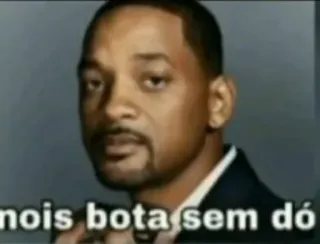 🇧🇷 4d237d20 Will Smith nois bota sem dó aktor, meme, potret, serius whatsapp sticker