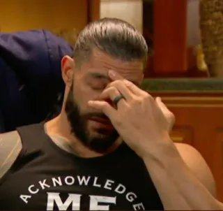🤦‍♂ 732d526f Roman Reigns Acknowledge me Wrestling, Roman Reigns, Sport, Promi telegram sticker