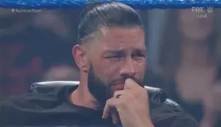 🤨 97210f03 Roman Reigns Wrestler, Sportler, Traurig, Weinend, Sport telegram sticker
