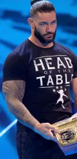 🤨 d3d30d76 Roman Reigns HEAD OF THE TABLE Wrestling, Roman Reigns, Wrestler, Head of the Table, Meisterschaft telegram sticker