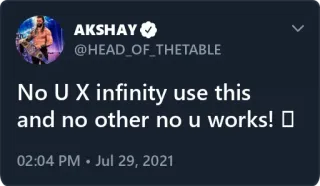 ✨ e95dffdf No U X infinity use this and no other no u works! text, nein du, unendlich, werke telegram sticker