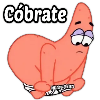💸 04175e58 Patrick Star Spongebob Squarepants Cóbrate patrick, sad, sponge, starfish, cartoon whatsapp sticker
