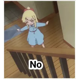 😀 ec57cfda No anime, stairs, child, girl, cartoon whatsapp sticker
