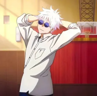 🌟 08e9ed23 Gojo Satoru Jujutsu Kaisen anime, gojo, satoru, jujutsu kaisen whatsapp sticker