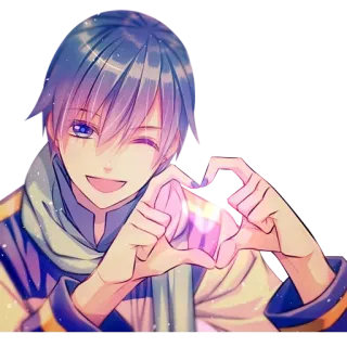 👌 4abae871 Anime, Coração, Amor, Piscadela, Fofo whatsapp sticker