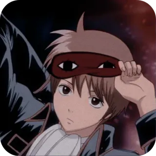 👄 5e905e76 anime, máscara, mangá, personagem whatsapp sticker